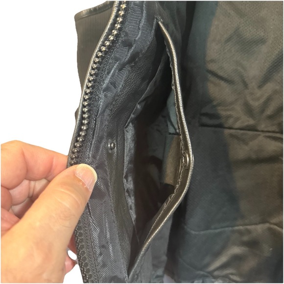 SWAT Men Bullet Proof style Leather Motorcycle Vest Wilson Leather Size 2XL VTG - Picture 7 of 13